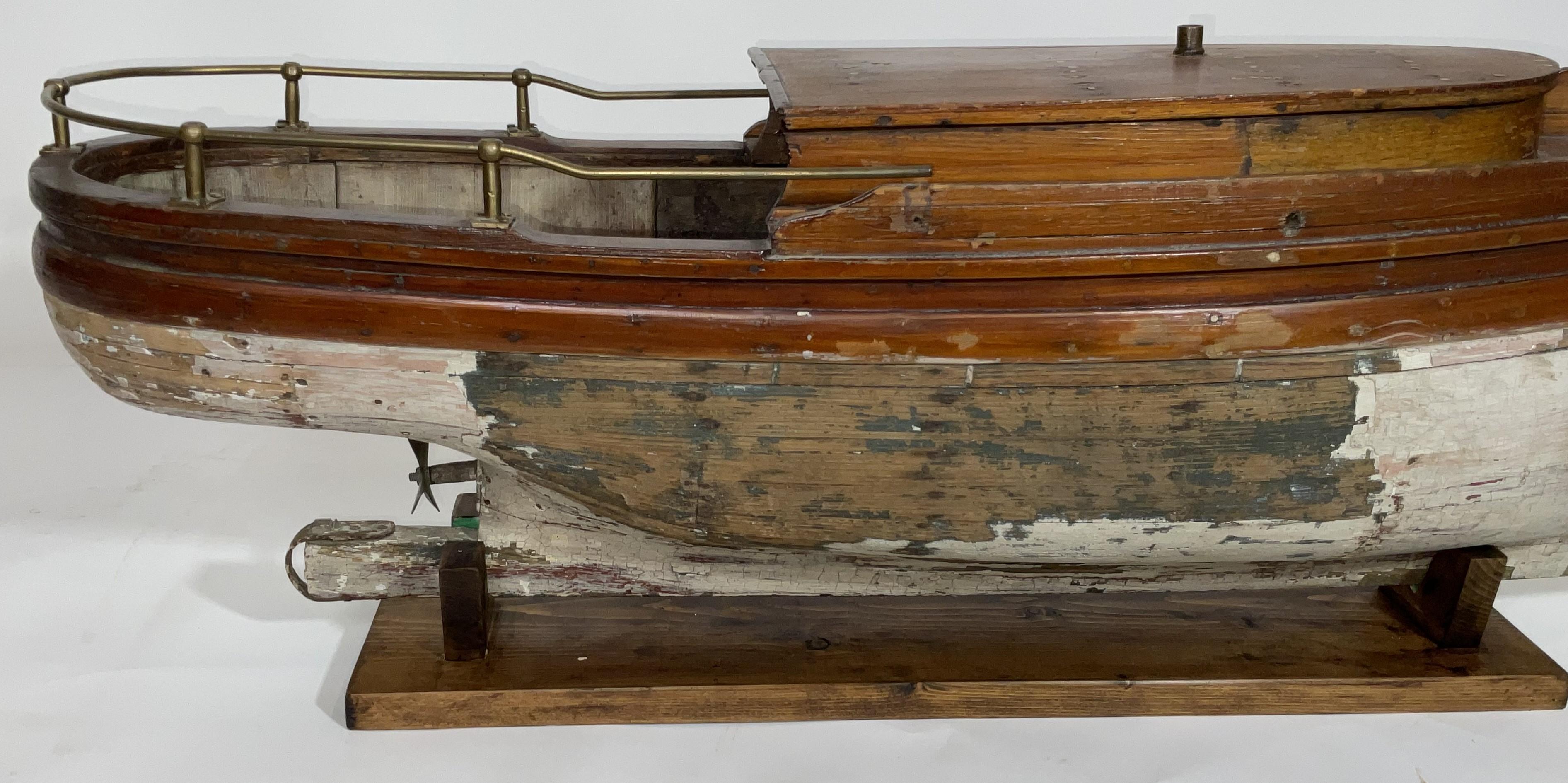 Fin du 20e siècle Modèle de lancement antique en planches sur châssis en vente