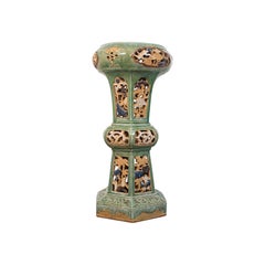 Antique Plant Stand:: English:: Ceramic:: Decorative:: Hall:: Jardinière:: Victorian