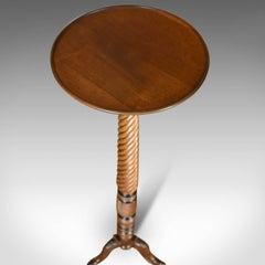 Antique Plant Stand, Tall, English, Mahogany Torchere Georgian Nelson circa 1805