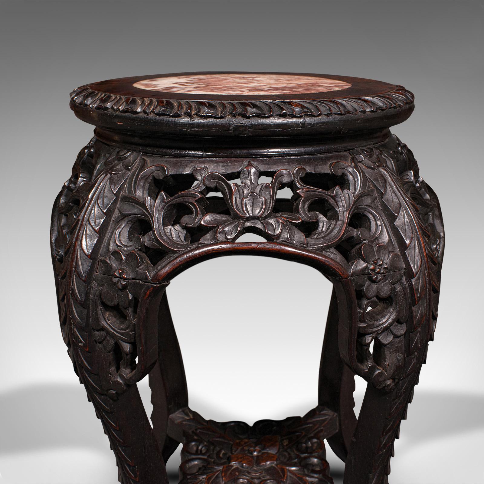 Antique Planter Stand, Chinese, Jardiniere Stand, Lamp Table, Victorian, C.1900 For Sale 2