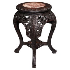 Antique Planter Stand, Chinese, Jardiniere Stand, Lamp Table, Victorian, C.1900