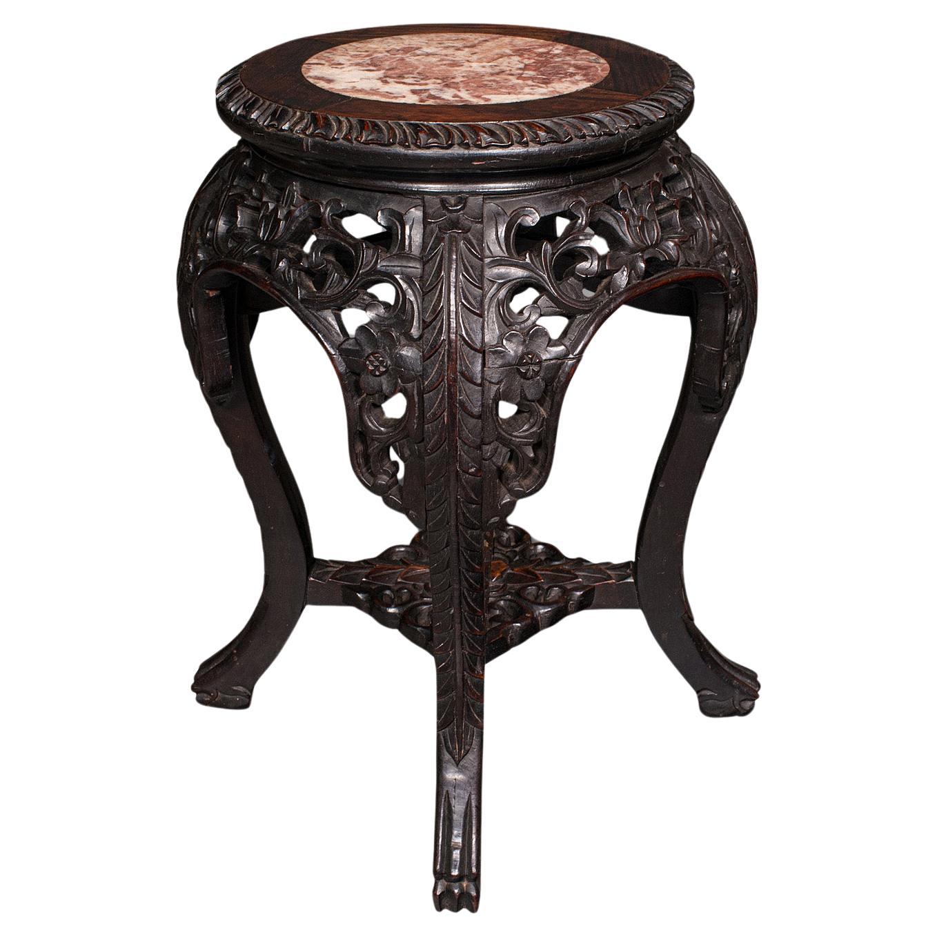 Antique Planter Stand, Chinese, Jardiniere Stand, Lamp Table, Victorian, C.1900 For Sale