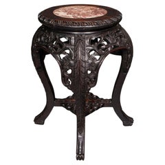 Antique Planter Stand, Chinois, Jardiniere Stand, Lamp Table, Victorian, C.1900