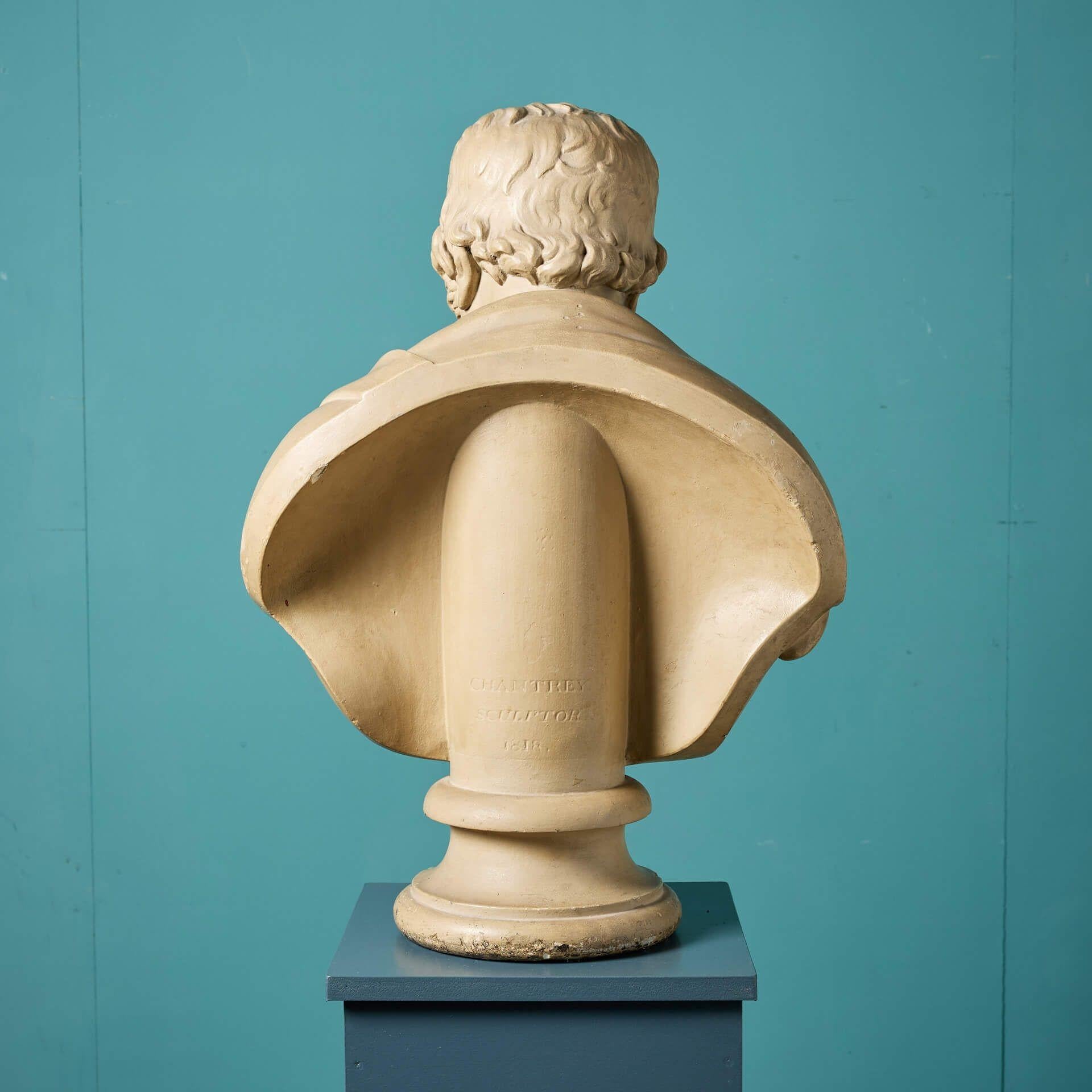 Antico busto in gesso di James Watt In condizioni discrete in vendita a Wormelow, Herefordshire