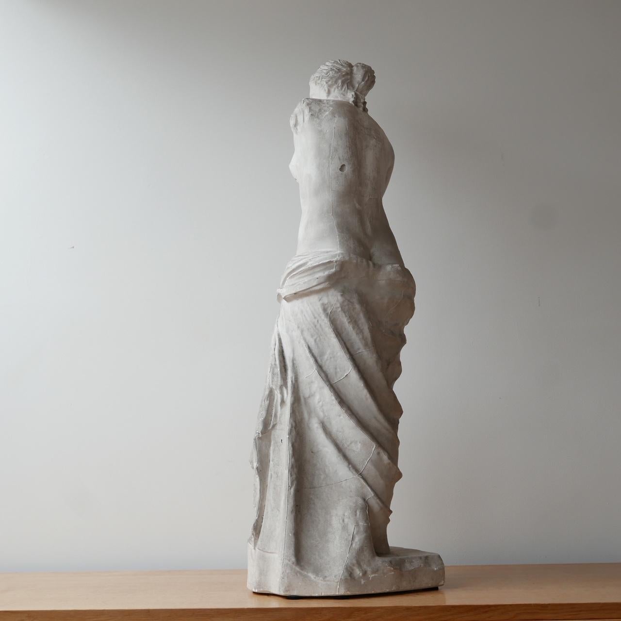 Antique Plaster Reduction of Venus De Milo Statue 8