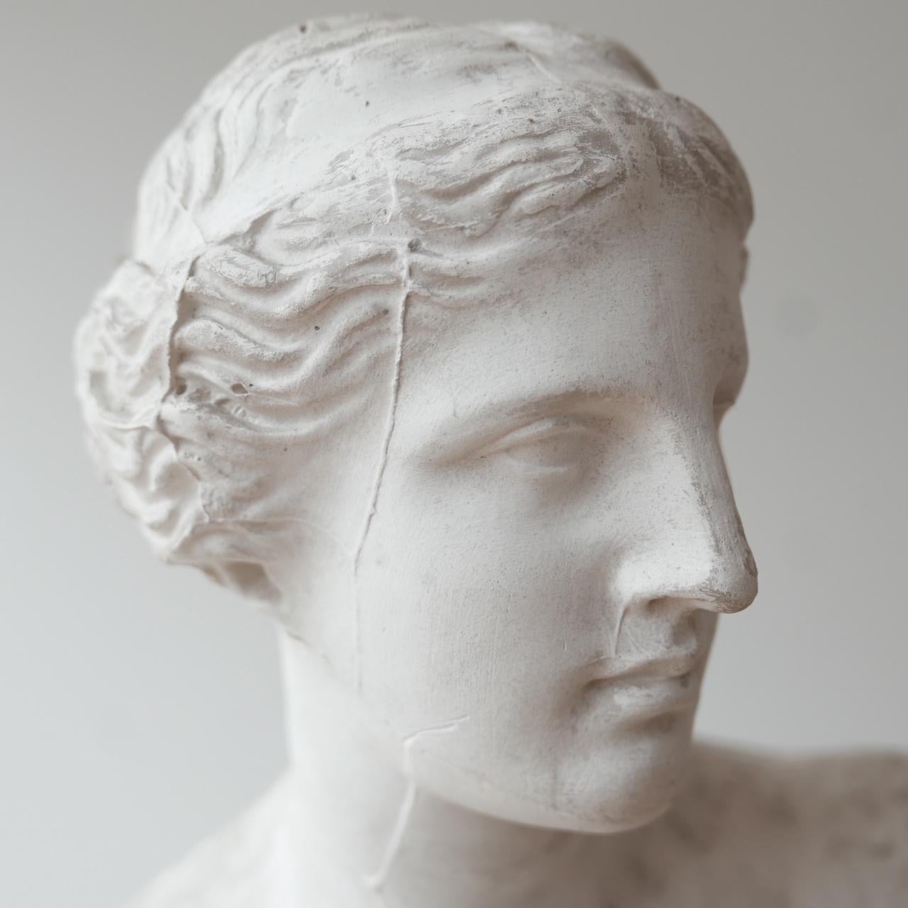 20th Century Antique Plaster Reduction of Venus De Milo Statue
