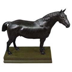 Antica statua in gesso di uno stallone da riproduzione - di Max Landsberg 1899