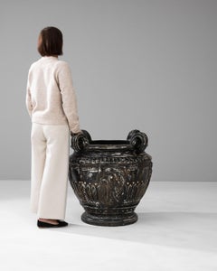 Antique Plaster Vase from France, 1900s, Handcrafted Decorative Object