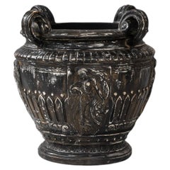 Antique Plaster Vase from France, 1900s, Handcrafted Decorative Object