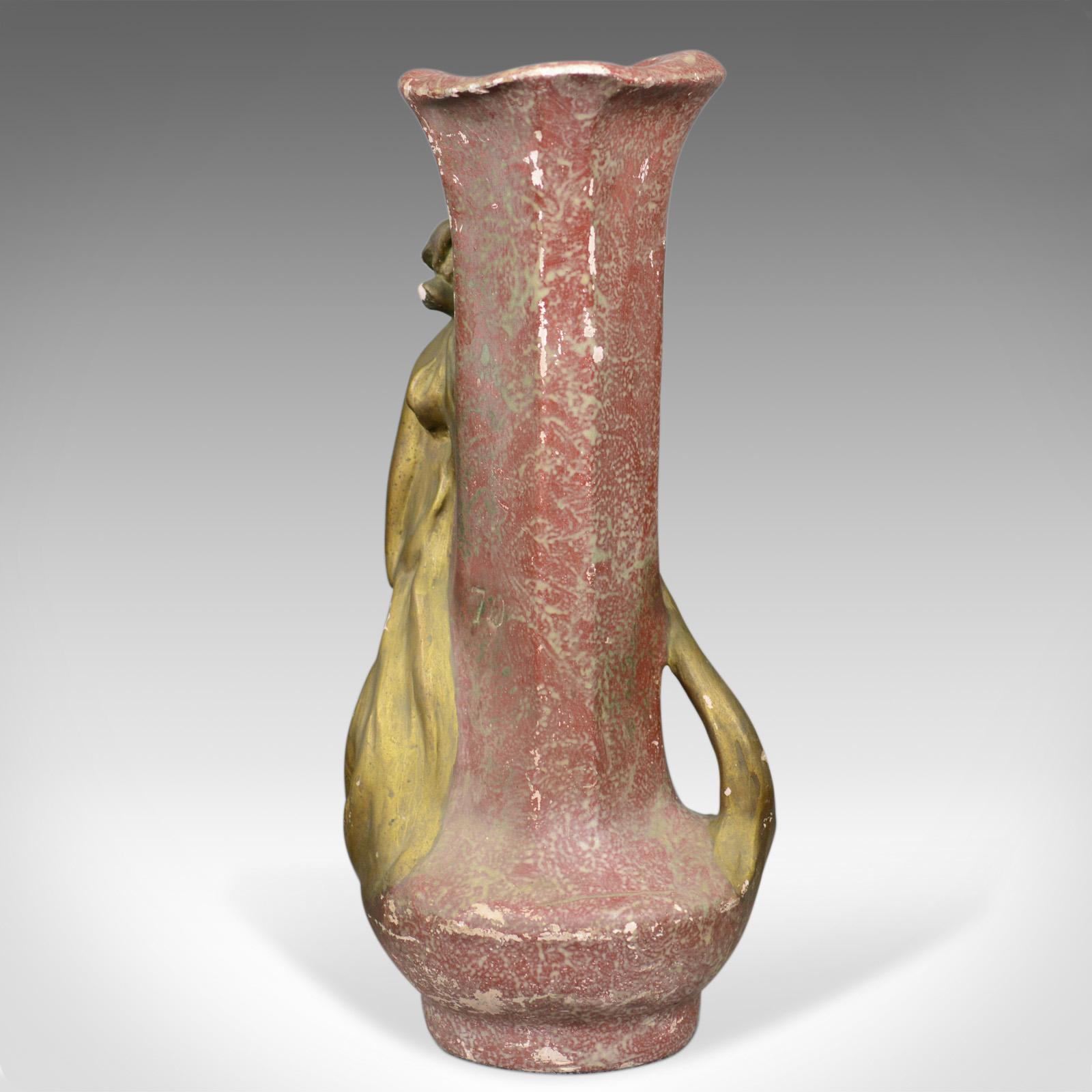 Antique Plaster Vases, French, Art Nouveau, Amphora, Early 20th Century 2