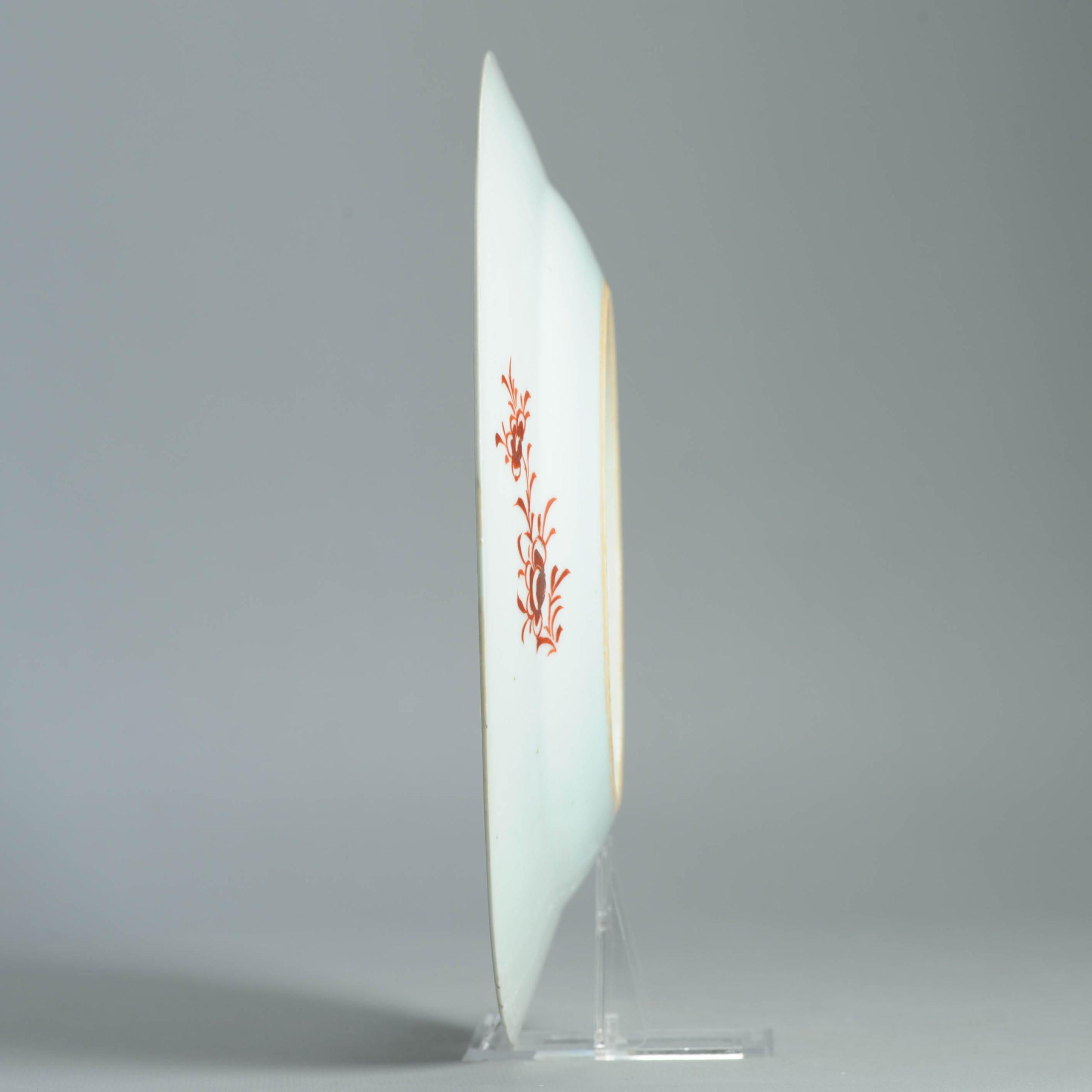 Antiker Teller 18. Jahrhundert Chinesisches Porzellan Amsterdam Bont Dekorierter Teller im Angebot 6