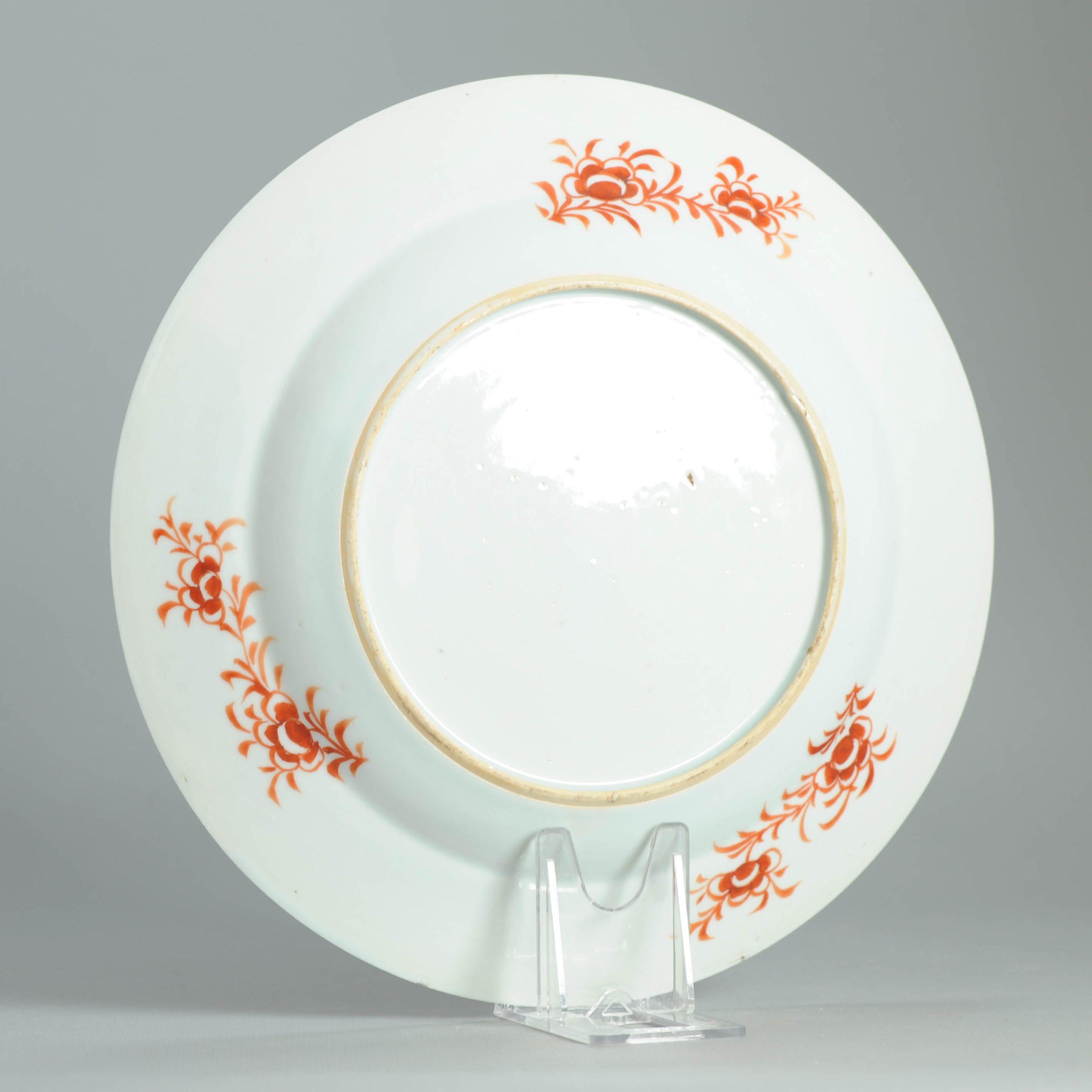 Antiker Teller 18. Jahrhundert Chinesisches Porzellan Amsterdam Bont Dekorierter Teller im Angebot 9