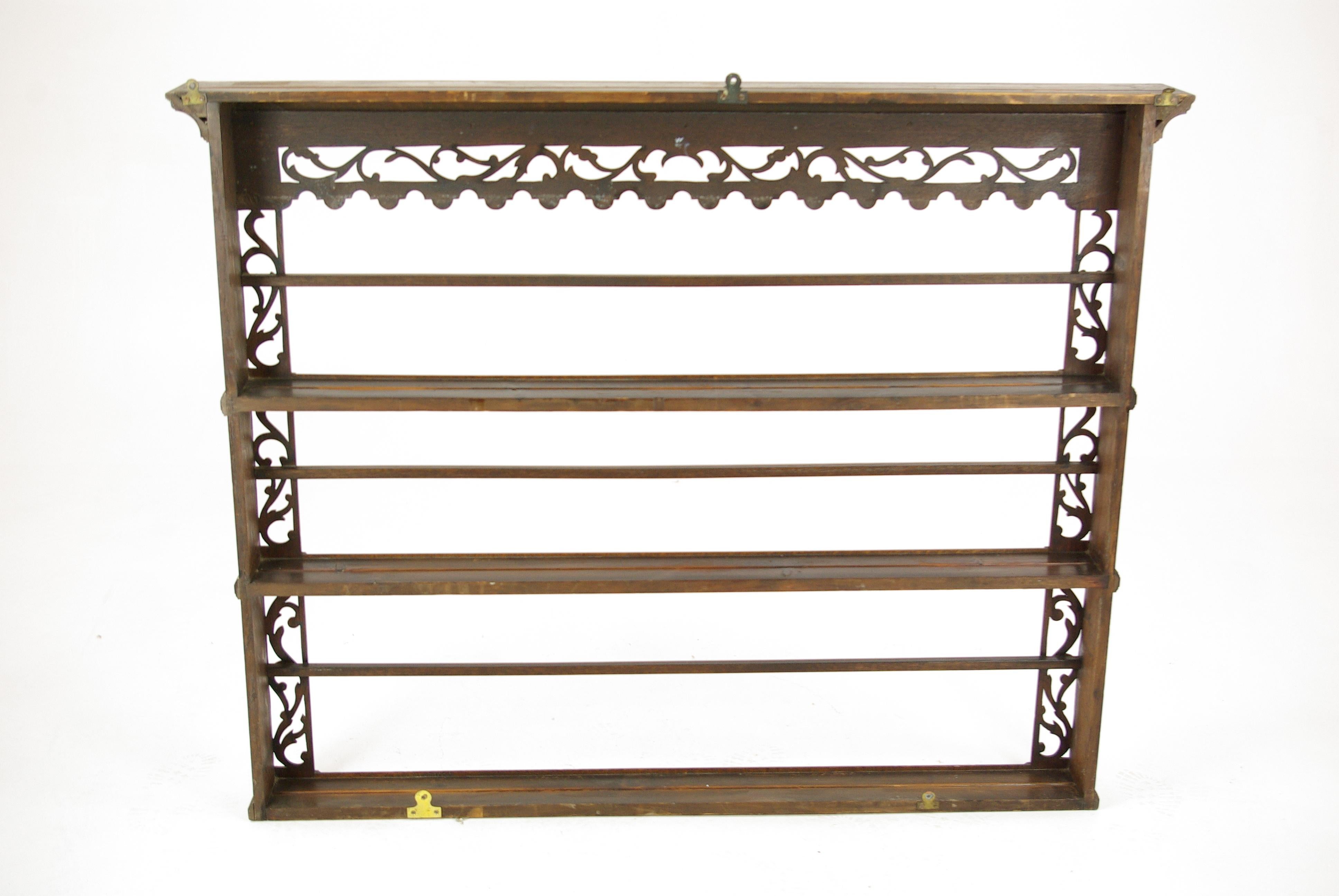 antique plate rack shelf