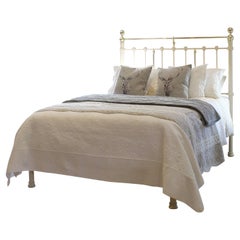 Antique Platform Bed in Cream, MK293