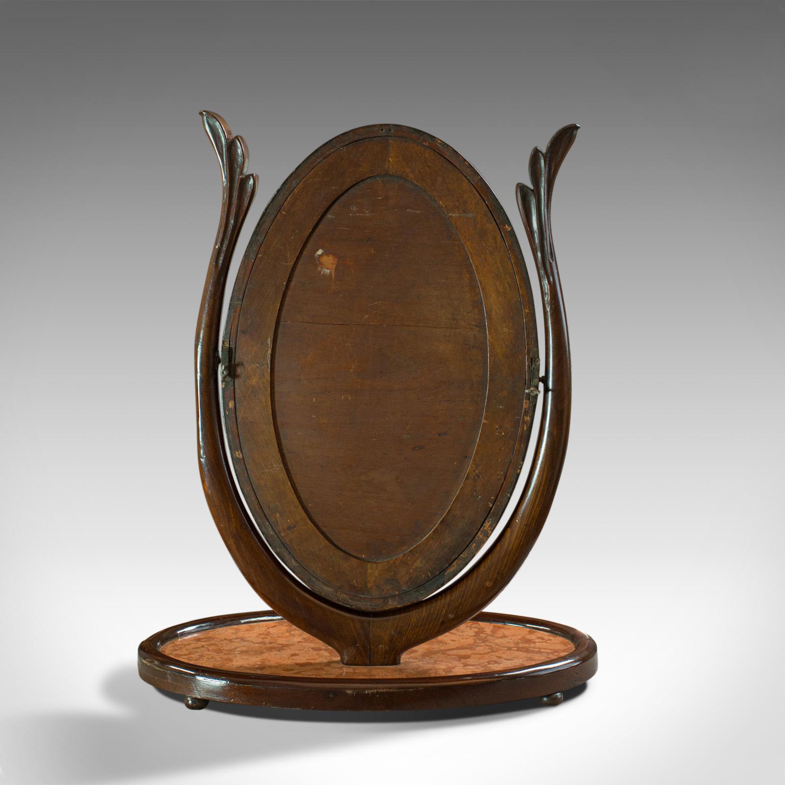 Antique Platform Mirror, Regency, Mahogany, Vanity, Toilet, Swing, circa 1830 In Good Condition In Hele, Devon, GB