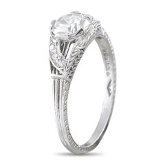 Antique Platinum 0.55ct Diamond Engagement Ring MF19-062526