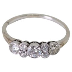 Antique Platinum 0.65 Ct Diamond Ring