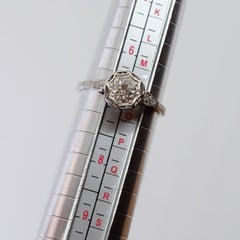 Antique Platinum 0.67 Ct Diamond Ring