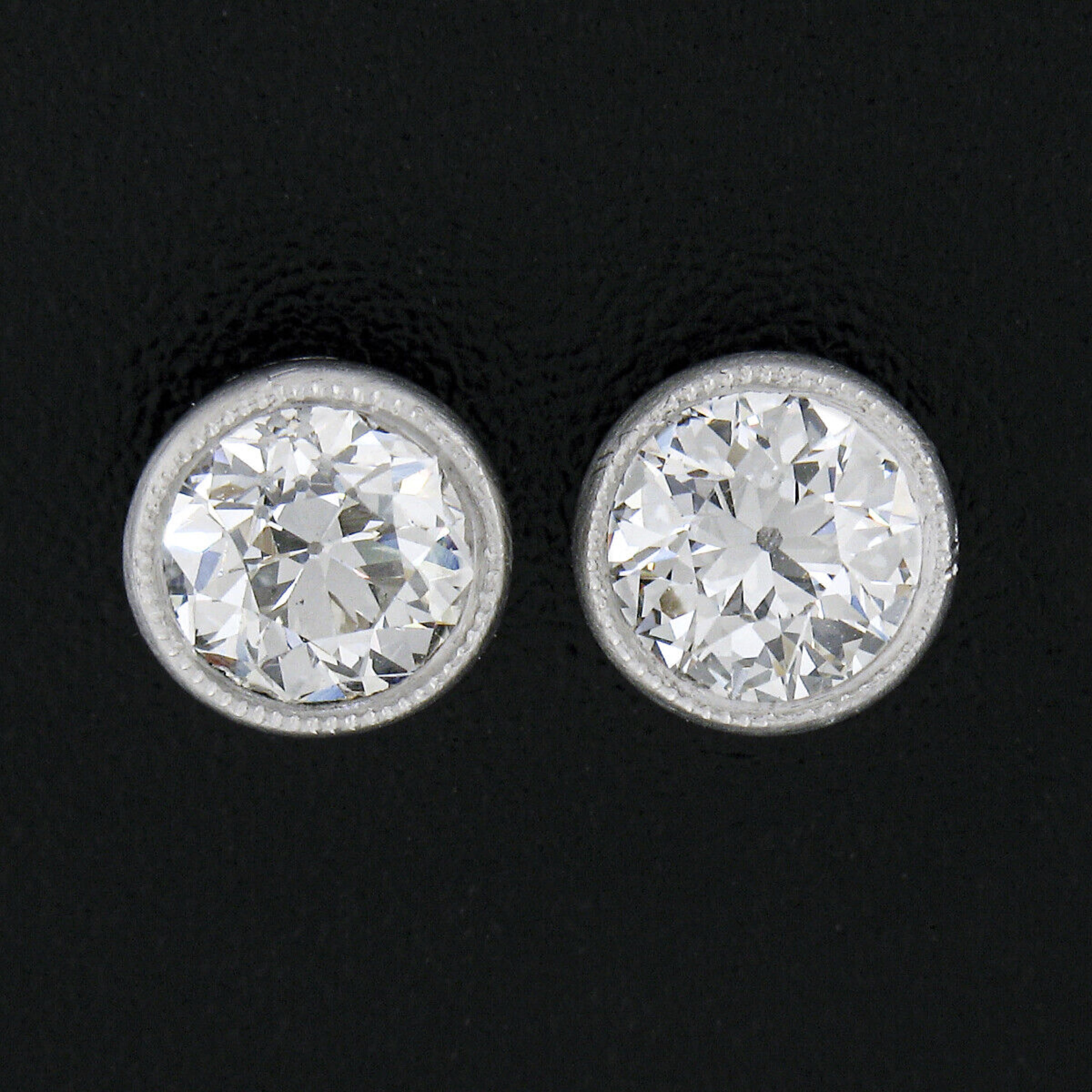 old platinum earring