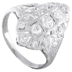 Antique Platinum 1.0ct Diamond Art Deco Ring MF15-062426