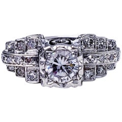Used Platinum 1.25 Carat Diamonds Wedding Ring