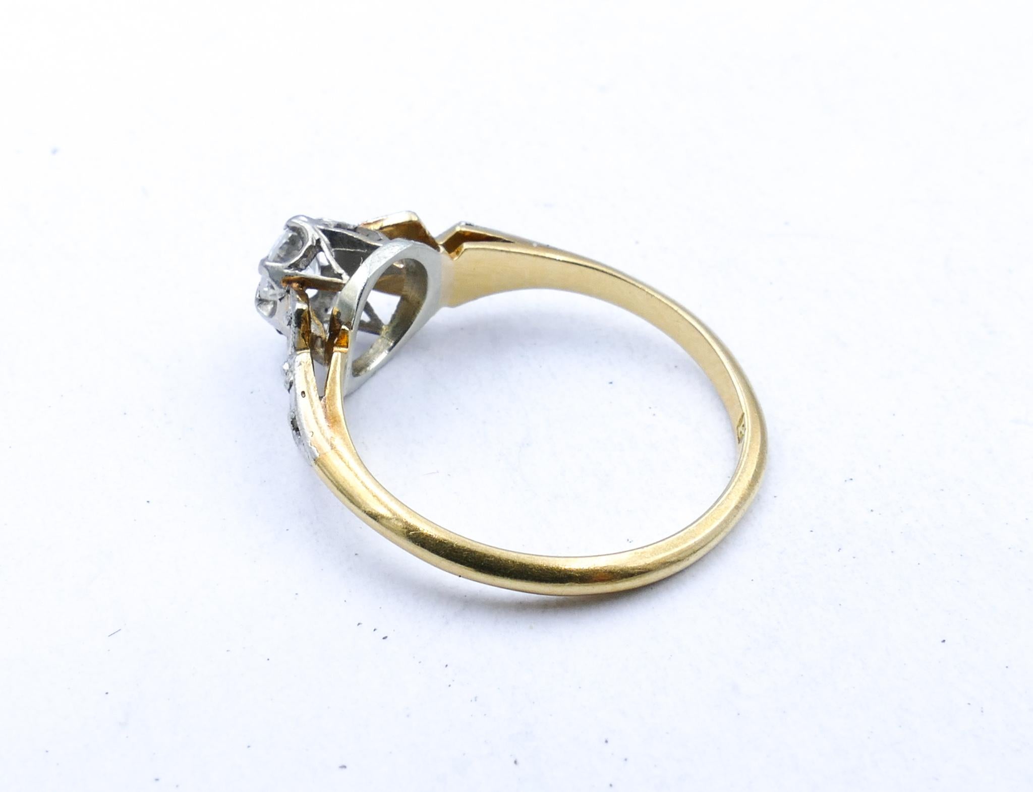 Victorian Antique Platinum & 18ct Yellow Gold & Diamond Bridal Suite For Sale