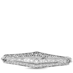 Antique Platinum 2.0ct Diamond Brooch MF06-062526