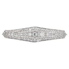 Antique Platinum 2.0ct Diamond Brooch MF06-062526