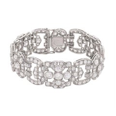 Antique Platinum and Old Cut Diamond Bracelet, circa 1900s