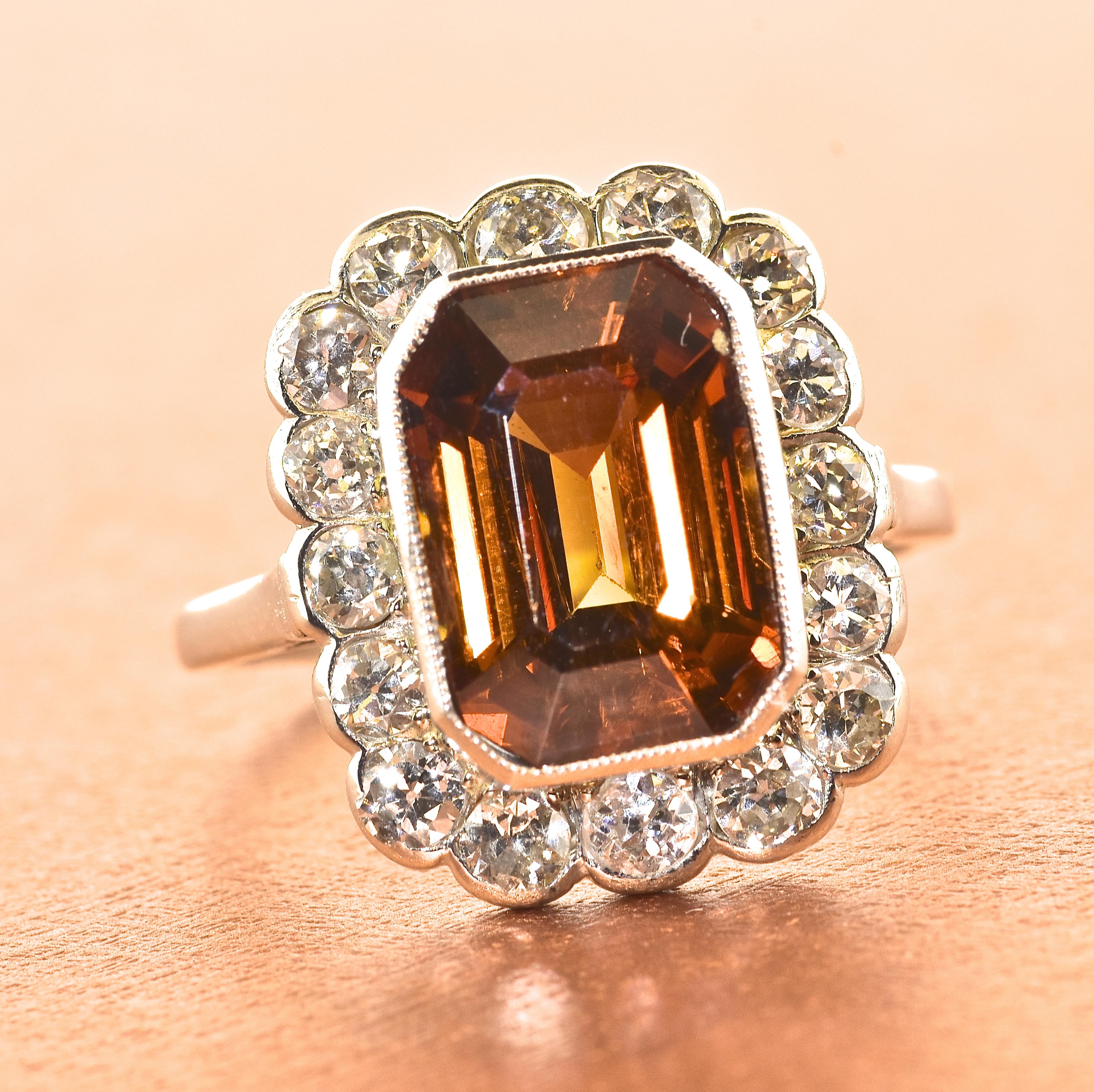 antique zircon ring