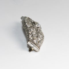 Antique Platinum & Diamond Brooch 1.24ct