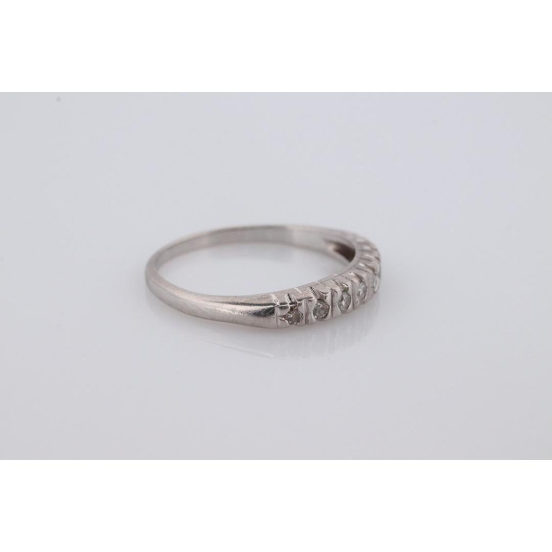 Antique Platinum Diamond eternity channel band. Art Deco diamond eternity In Good Condition For Sale In Port Charlotte, FL