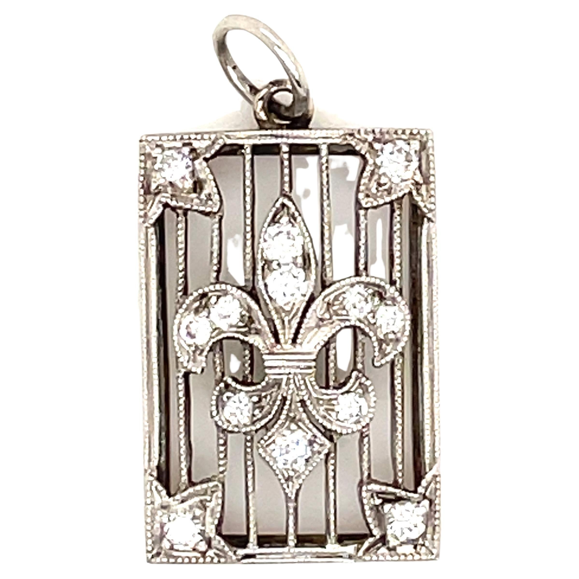 fleur de lis necklace tiffany