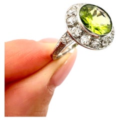 Anillos en racimo de platino