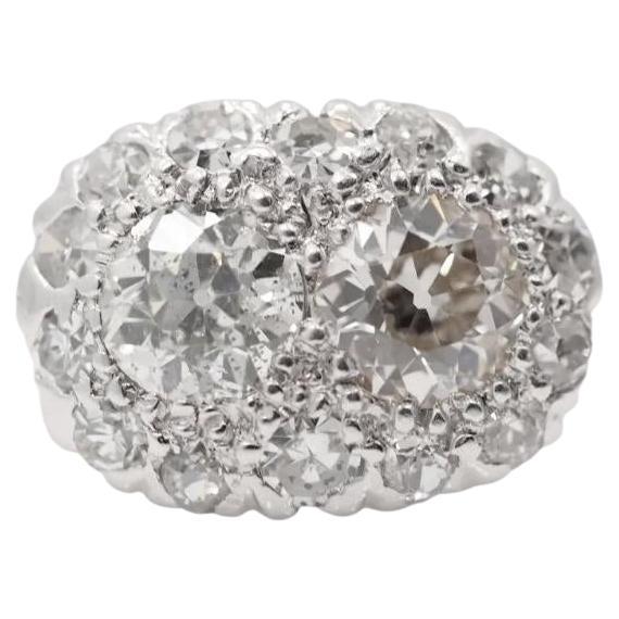 Antiker Verlobungsring aus Platin mit 1,00cttw Diamanten im alteuropäischen Schliff VEG #78