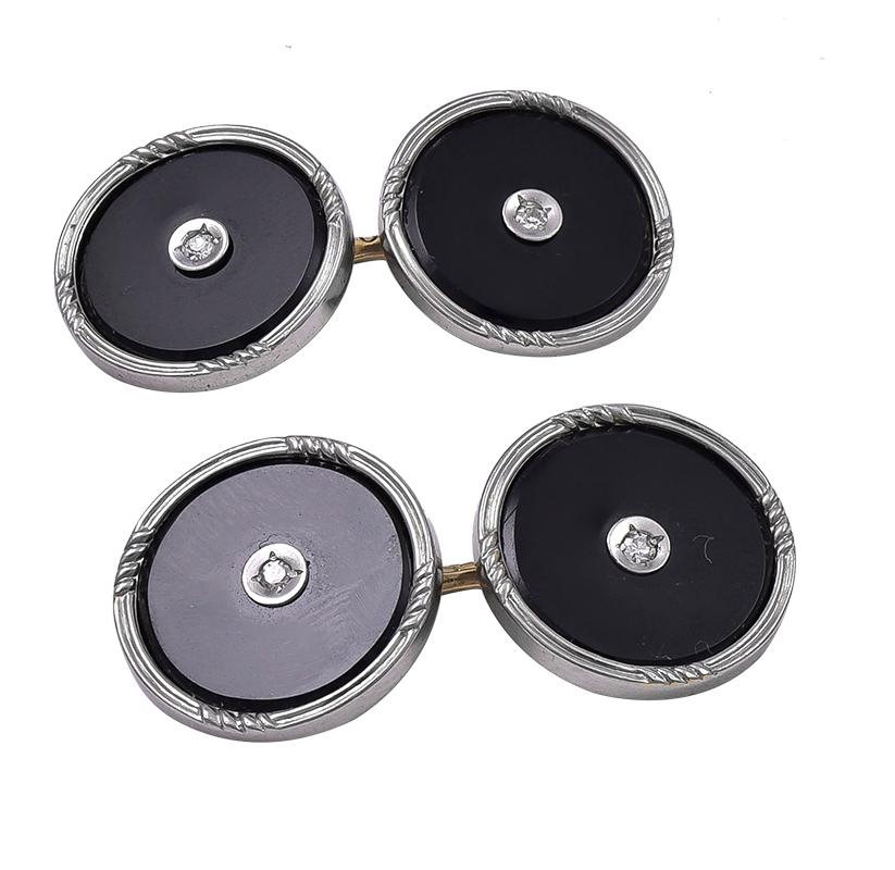 Antique Platinum/Gold Men's Dress Set 1