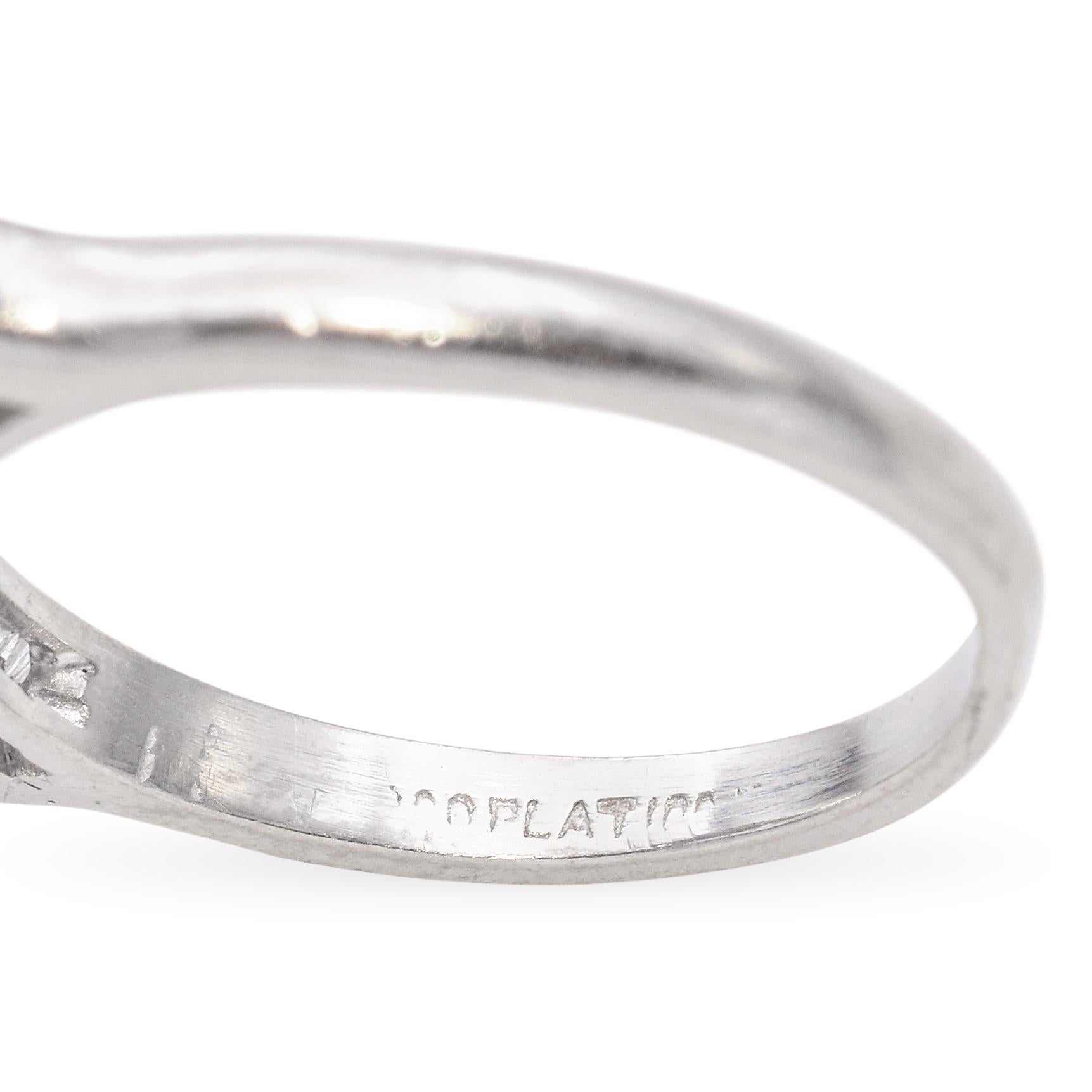 Antiker Platin No Heat Star Sapphire Statement Ring im Angebot 2