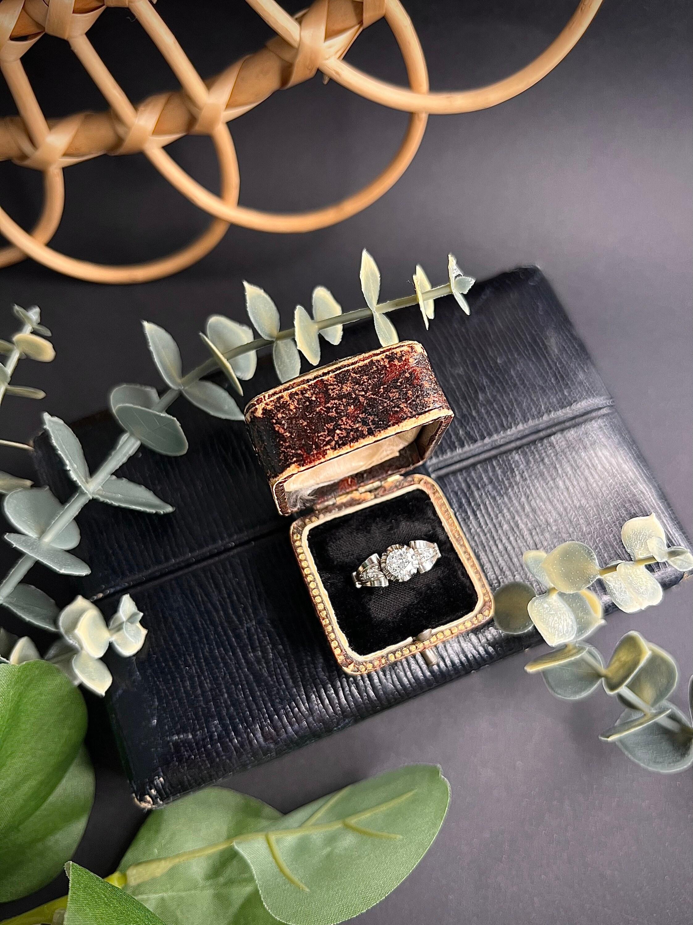 Old European Cut Antique Platinum Single Stone Diamond Engagement Ring For Sale