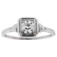 Antique Platinum Tiffany Solitaire