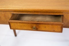 Antique Playing Table with Small Drawer of Oak, 1830s
