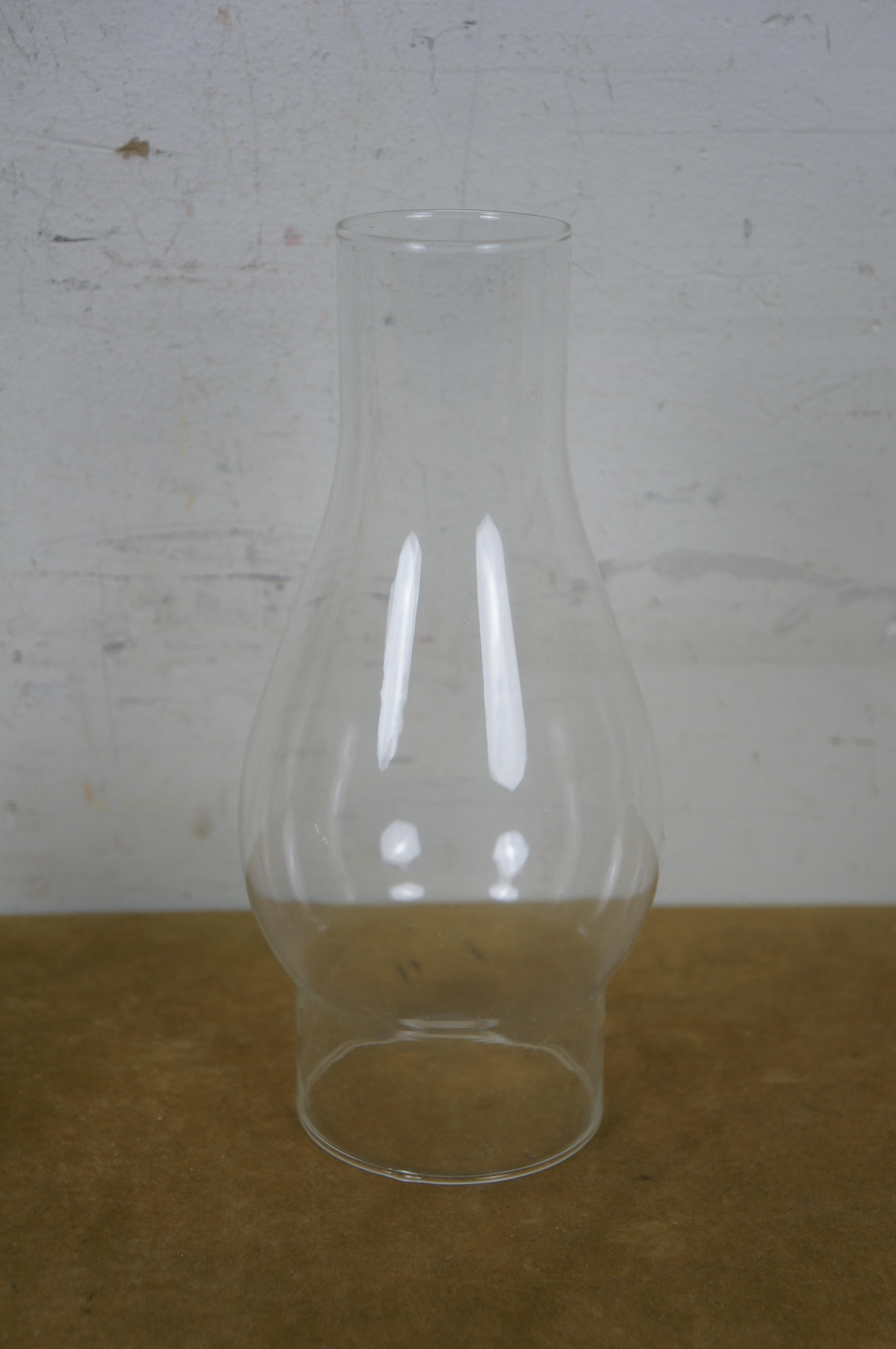 Metallo Antico Plume & Atwood, lampada a olio a cherosene con smalto blu e riflettore in latta da 13