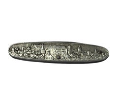 Antique Pocket Knife Nuremberg Water Fountain & Castle Scene 1900s