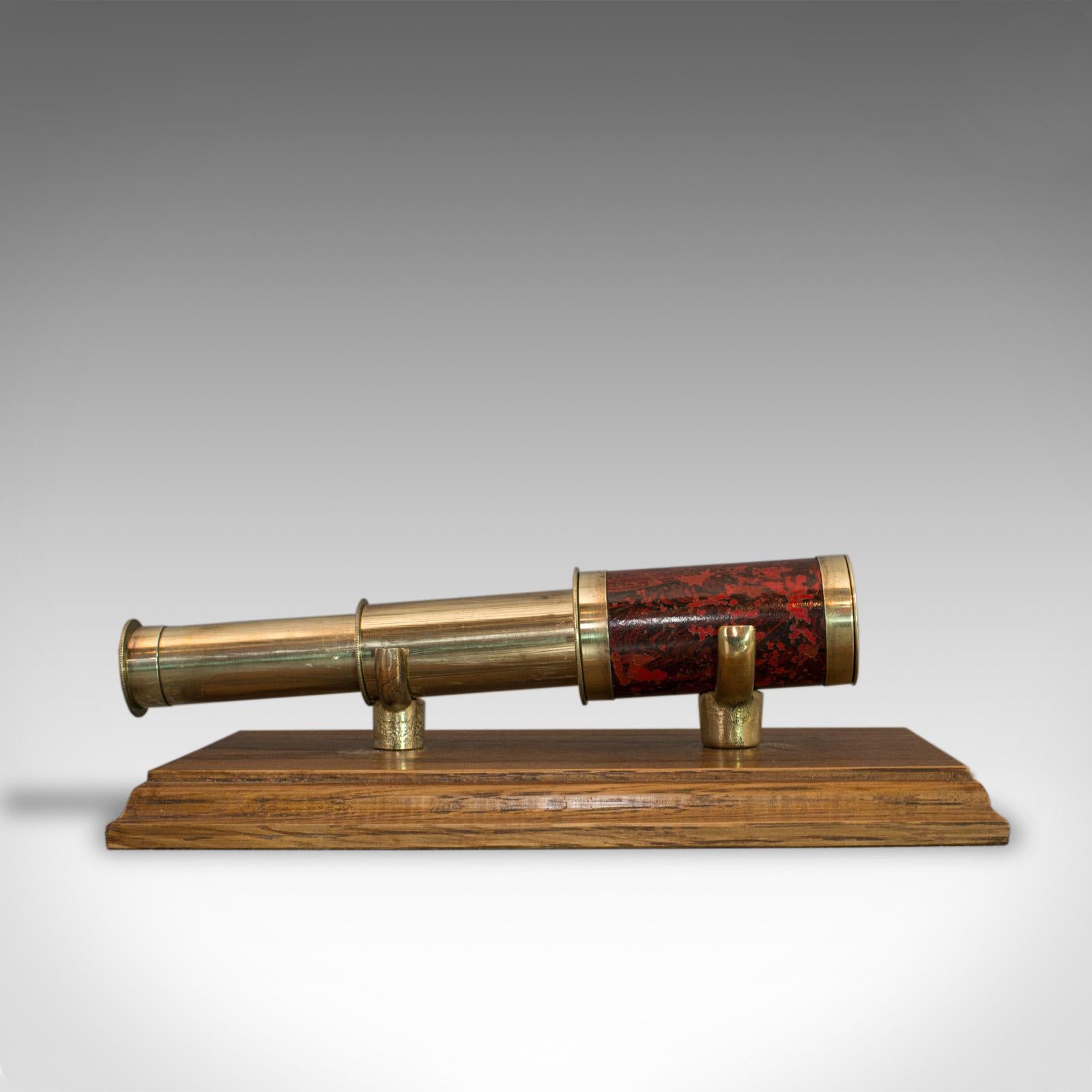 Antique Pocket Telescope, English, Two Draw, Small, Terrestrial, Victorian In Good Condition In Hele, Devon, GB