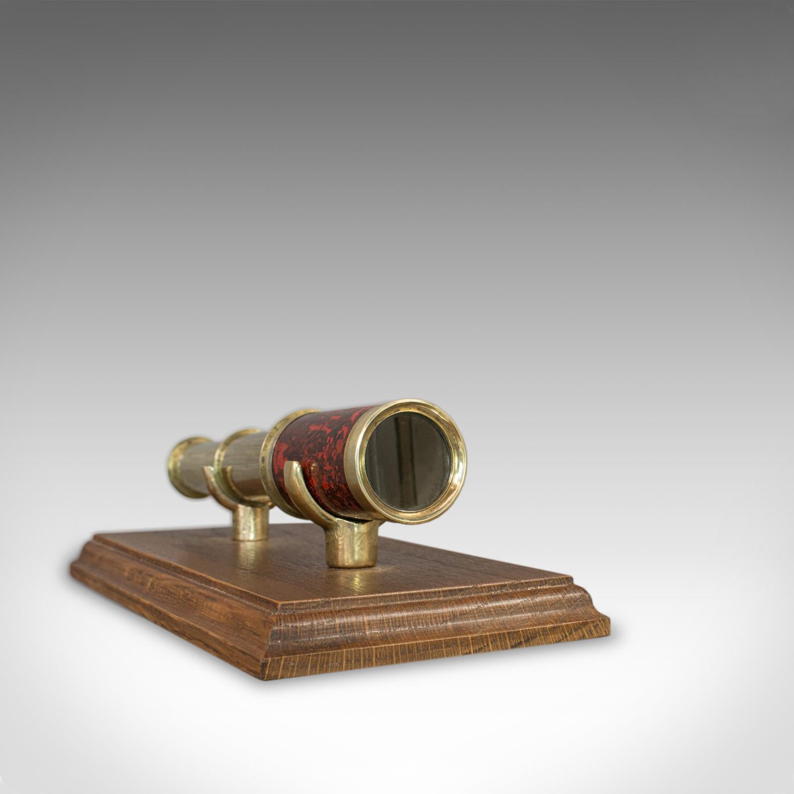 19th Century Antique Pocket Telescope, English, Two Draw, Small, Terrestrial, Victorian
