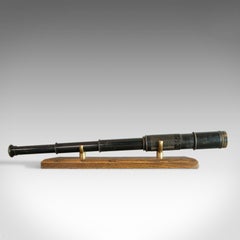 Antique Pocket Telescope, Three Draw, Refractor, English, Edwardian, circa 1910