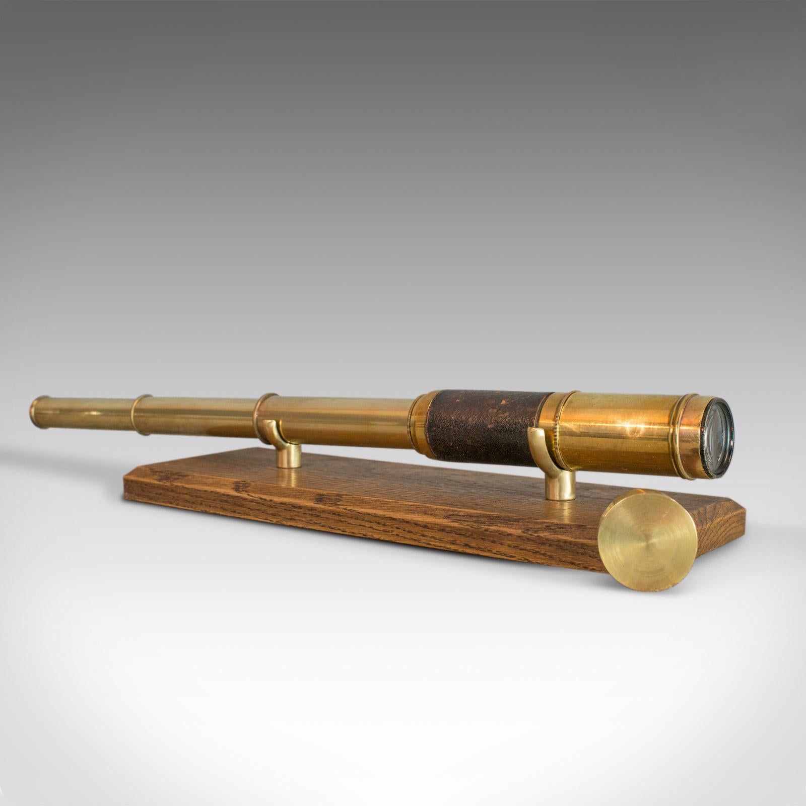 This is an antique pocket telescope, a three draw refractor for terrestrial or astronomical use. An English Victorian Scope dating to the late 19th century circa 1880.

Perfect for bird watching, landscape appreciation, wildlife, or maritime