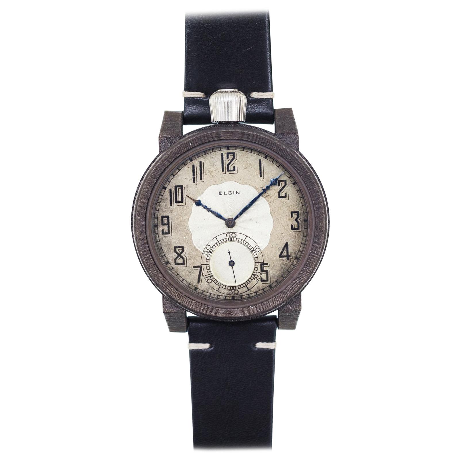 1926 Elgin Chicago 340 Pocket Watch Converted to Vortic Wristwatch