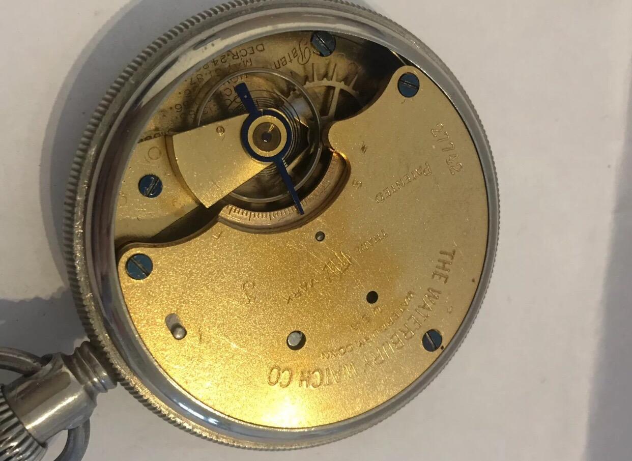 Antique Pocket Watch Signed “The Waterbury Watch Co.