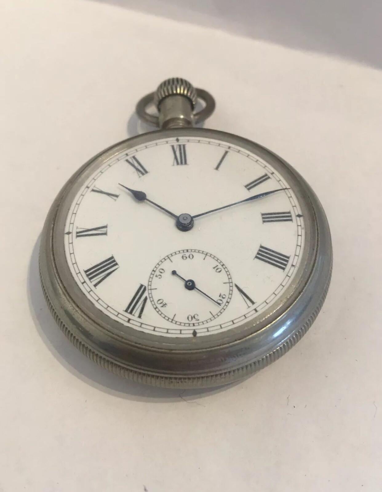 Antique Pocket Watch Signed “The Waterbury Watch Co.