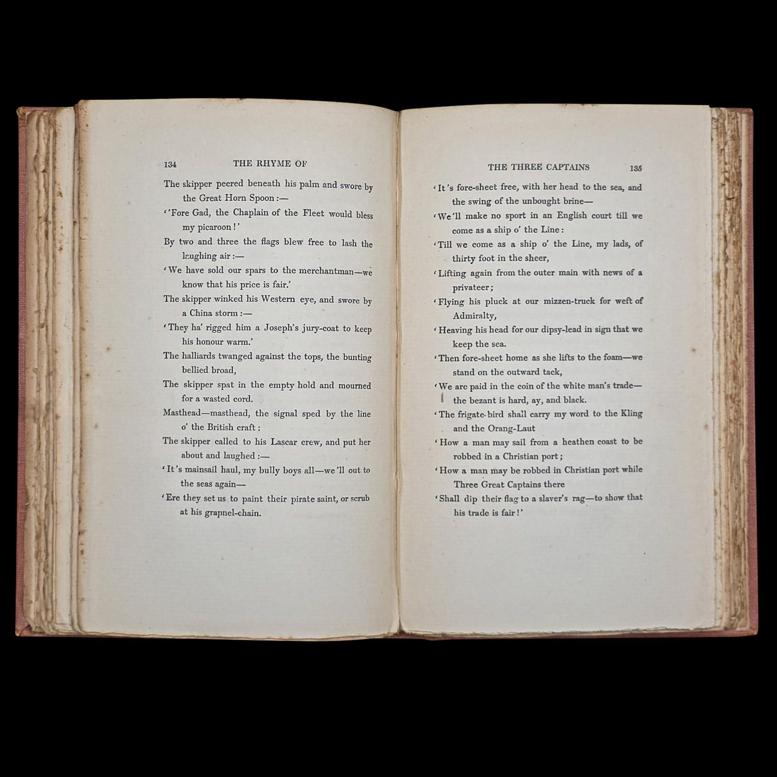 Antike Poesie Buch, Barrack Room Balladen, Rudyard Kipling, Literarische Klassiker im Angebot 1